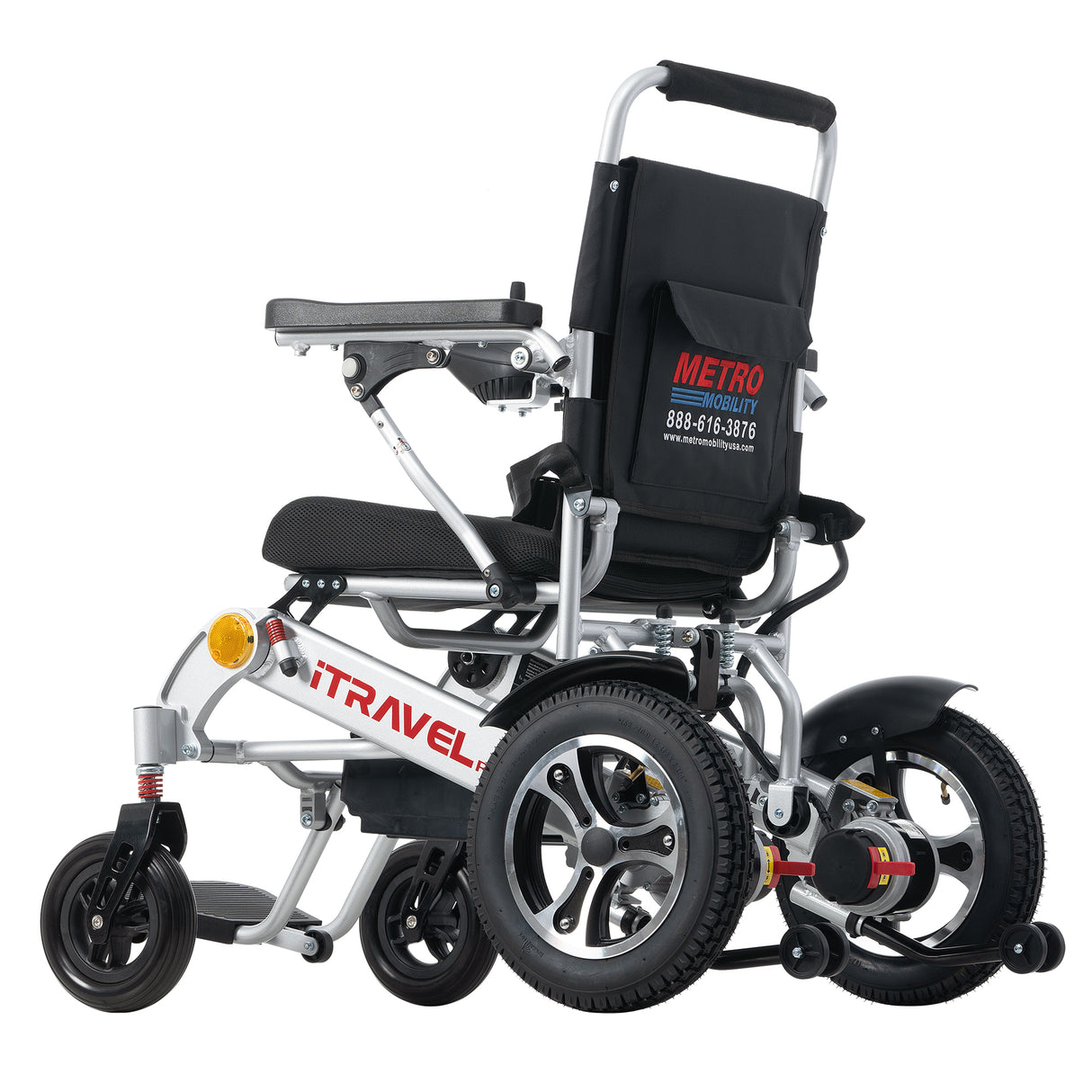 METRO MOBILITY ITRAVEL PLUS 8" 4 Wheel Mobility Electric Wheelchairs 360W  Motor 24V 20Ah Battery