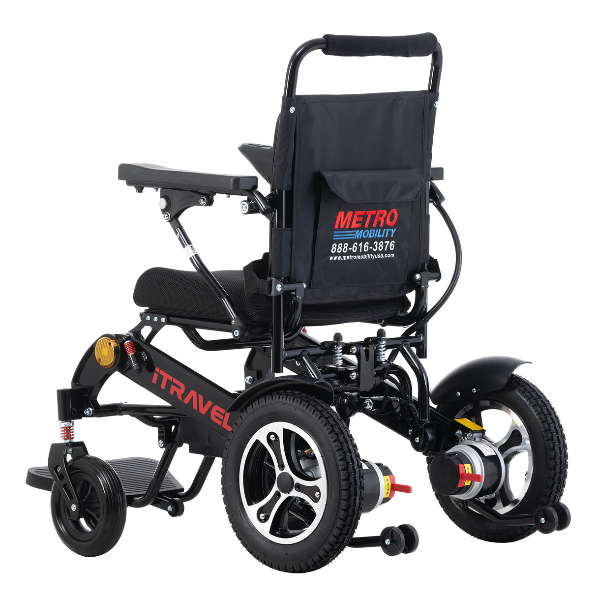 METRO MOBILITY ITRAVEL PLUS 8" 4 Wheel Mobility Electric Wheelchairs 360W  Motor 24V 20Ah Battery