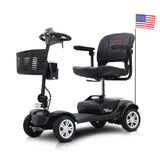 METRO MOBILITY MAX SPORT 9" 4 Wheel Electric Mobility Scooter  300W Motor 24V 12Ah*2 Battery