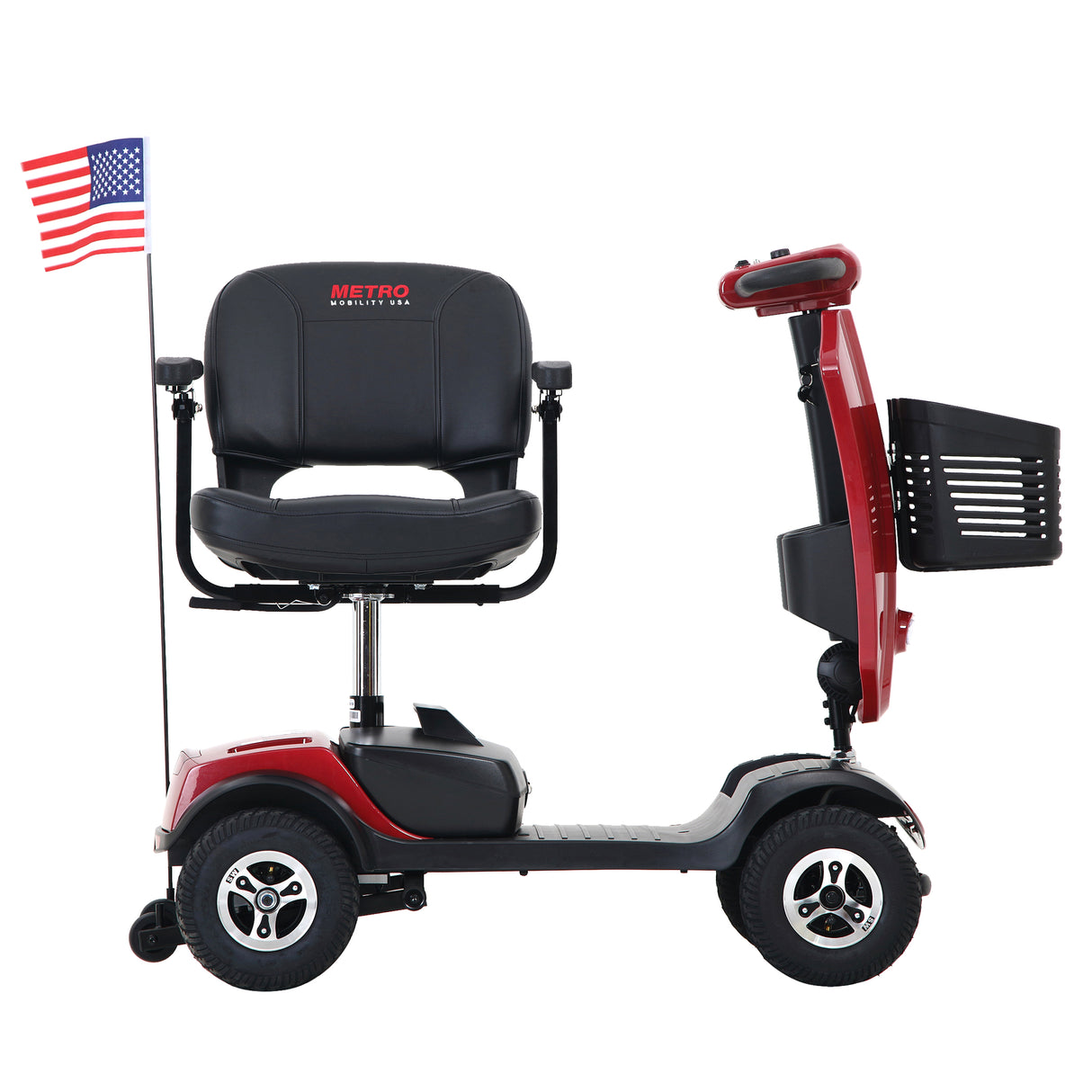 METRO MOBILITY UPGRADED PATRIOT 9" 4 Wheel Electric Mobility Scooter  300W Motor 24V 12Ah*2 Battery