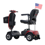 METRO MOBILITY UPGRADED PATRIOT 9" 4 Wheel Electric Mobility Scooter  300W Motor 24V 12Ah*2 Battery
