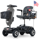 METRO MOBILITY UPGRADED PATRIOT 9" 4 Wheel Electric Mobility Scooter  300W Motor 24V 12Ah*2 Battery