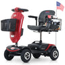 METRO MOBILITY UPGRADED PATRIOT 9" 4 Wheel Electric Mobility Scooter  300W Motor 24V 12Ah*2 Battery