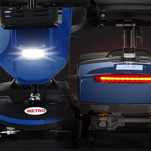 METRO MOBILITY PATRIOT 9" 4 Wheel Electric Mobility Scooter  300W Motor 24V 12Ah*2 Battery