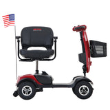 METRO MOBILITY PATRIOT 9" 4 Wheel Electric Mobility Scooter  300W Motor 24V 12Ah*2 Battery