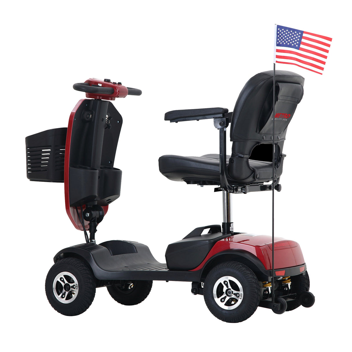 METRO MOBILITY PATRIOT 9" 4 Wheel Electric Mobility Scooter  300W Motor 24V 12Ah*2 Battery