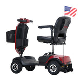 METRO MOBILITY PATRIOT 9" 4 Wheel Electric Mobility Scooter  300W Motor 24V 12Ah*2 Battery