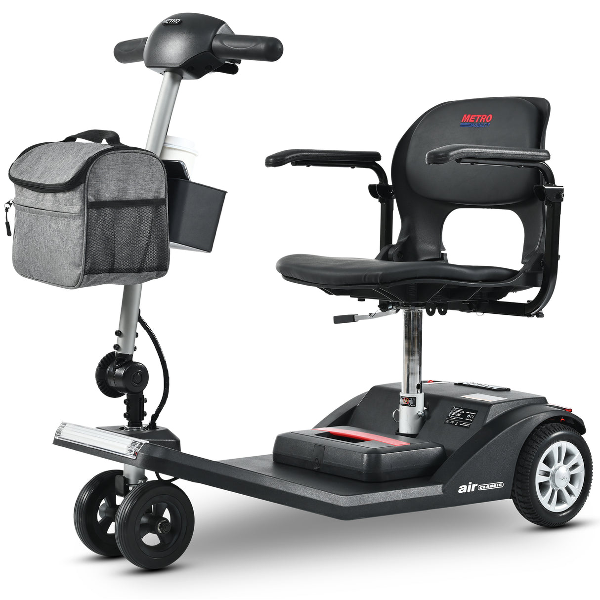 METRO MOBILITY AIR CLASSIC 7.5" 3 Wheel Electric Mobility Scooter 250W Motor 24V 12Ah Battery