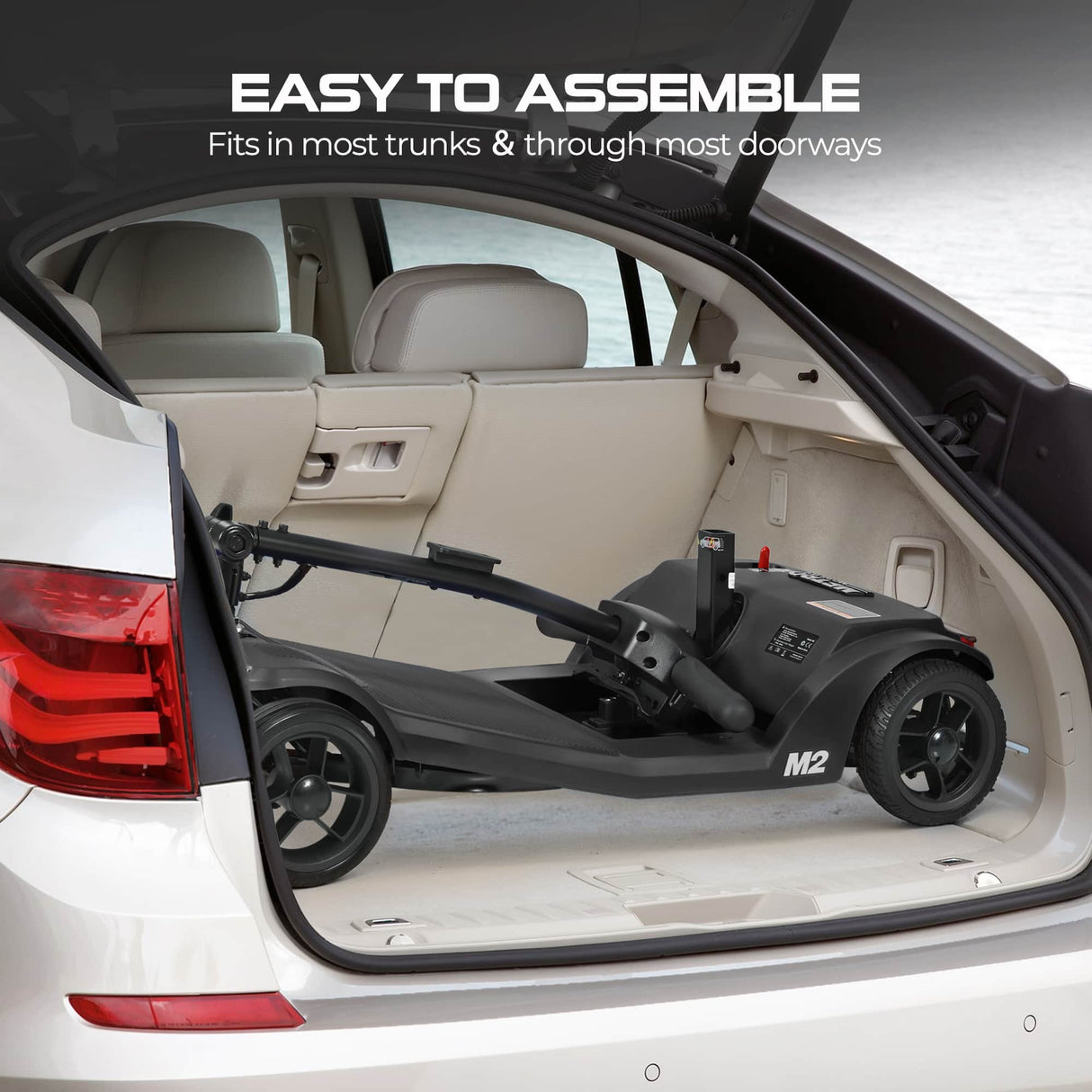 METRO MOBILITY M2 7.1" 4 Wheel Mobility Scooter 250W Motor 24V 12Ah lead-acid Battery