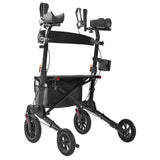 METRO MOBILITY M905BU 4-Wheel Rollator Walker with Seat & Basket