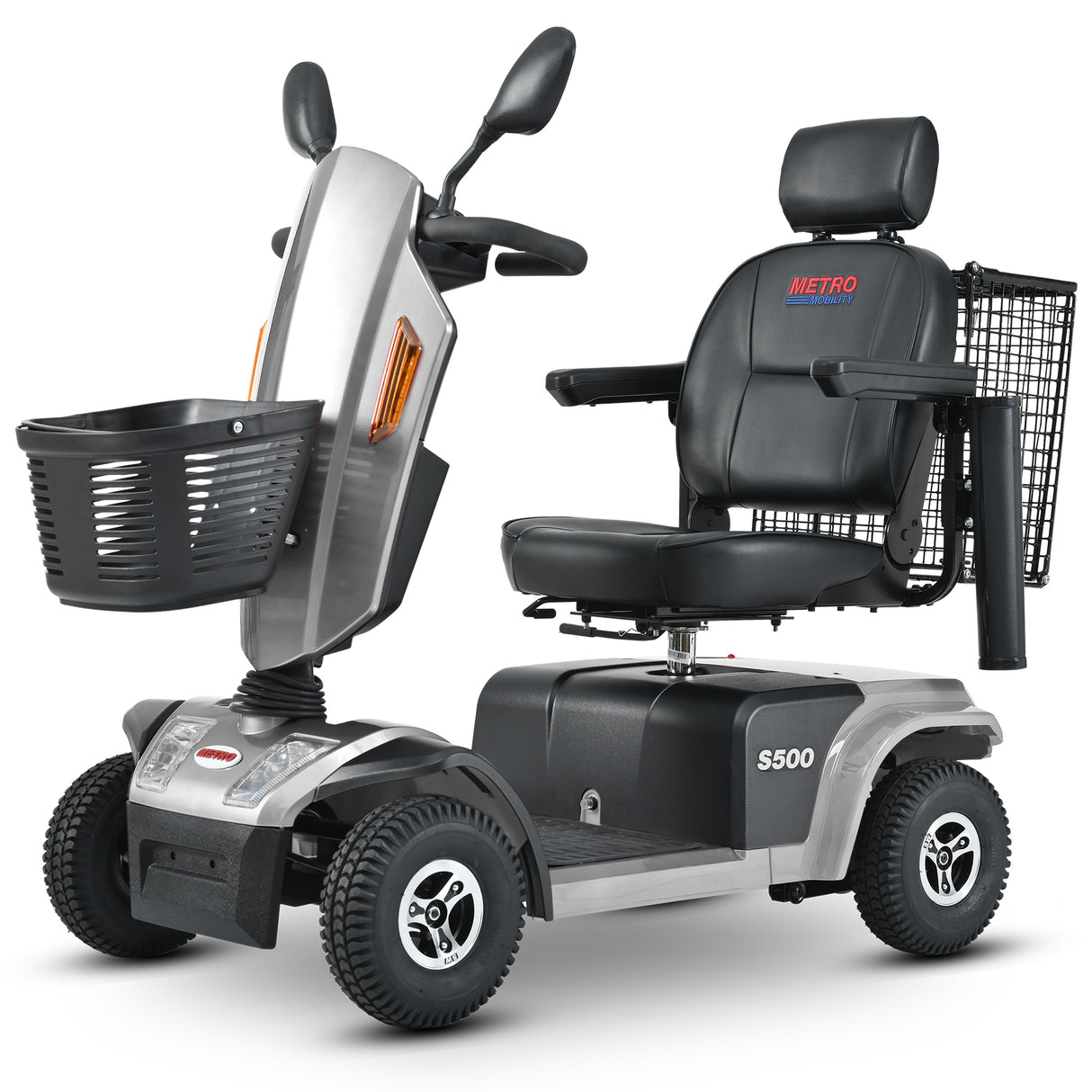 METRO MOBILITY S500 10" 4 Wheel Heavy Duty Scooters 500W Motor 24V 52Ah Battery