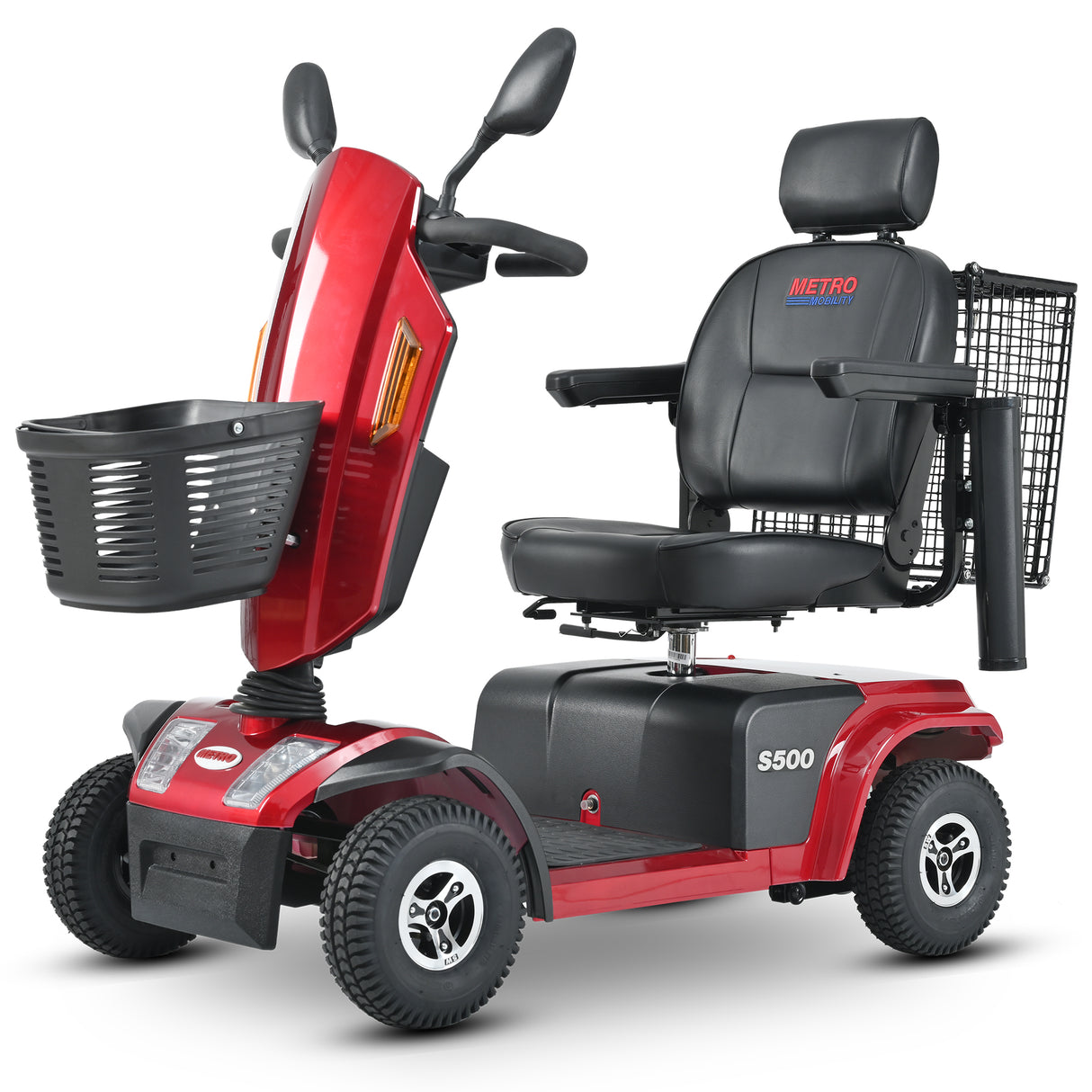 METRO MOBILITY S500 10" 4 Wheel Heavy Duty Scooters 500W Motor 24V 52Ah Battery