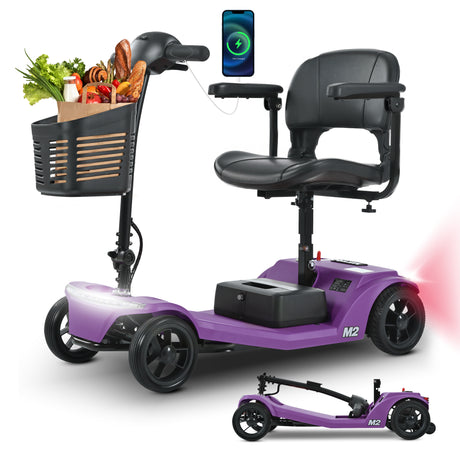METRO MOBILITY M2 7.1" 4 Wheel Mobility Scooter 250W Motor 24V 12Ah lead-acid Battery