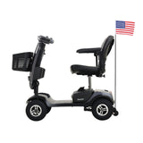 METRO MOBILITY PATRIOT 9" 4 Wheel Electric Mobility Scooter  300W Motor 24V 12Ah*2 Battery