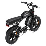 MEELOD M8DM 20" Retro Moped Style Electric Bike 1200W*2 Dual Motors 48V 32Ah Battery