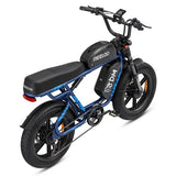MEELOD M8DM 20" Retro Moped Style Electric Bike 1200W*2 Dual Motors 48V 32Ah Battery