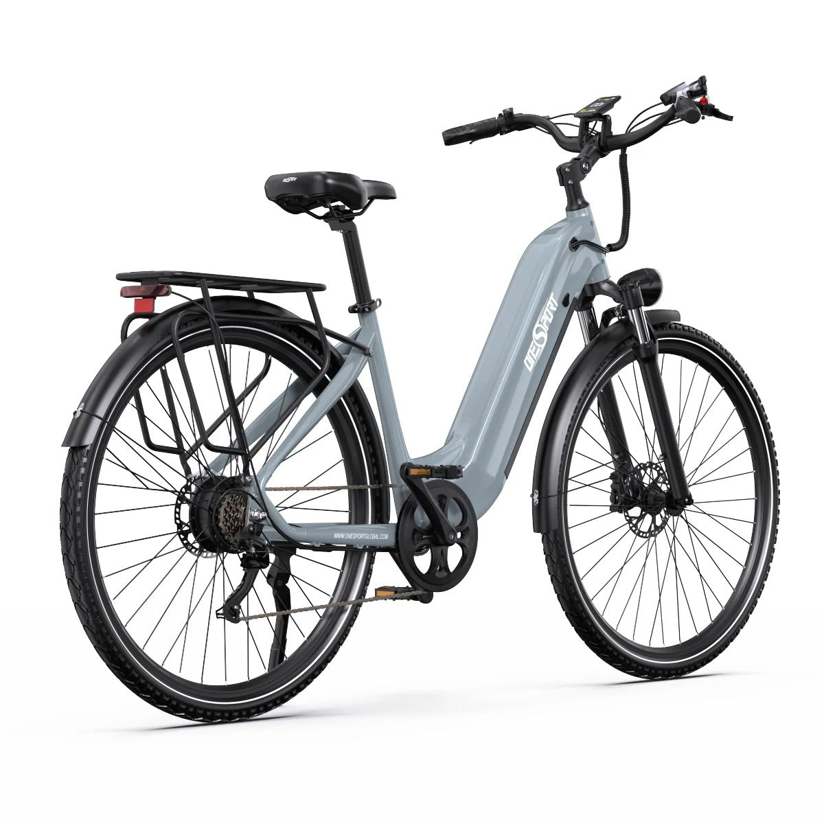 OneSport OT05 27,5" Bicicleta eléctrica urbana Motor de 250 W Batería de 36 V 18,2 Ah Aplicación de soporte