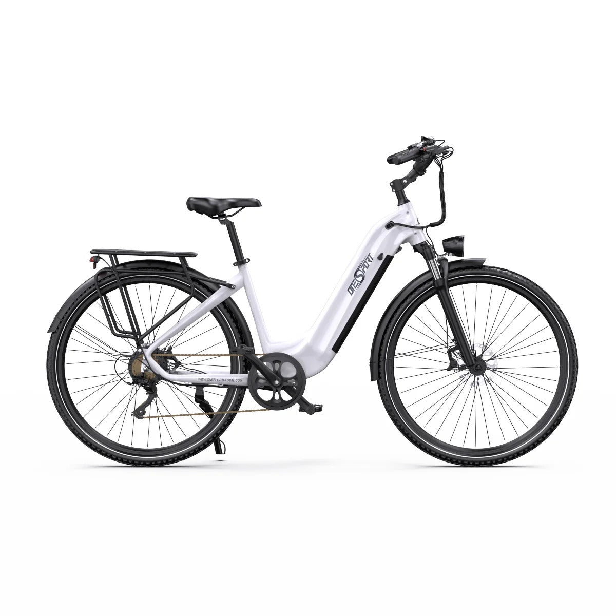 OneSport OT05 27,5" Bicicleta eléctrica urbana Motor de 250 W Batería de 36 V 18,2 Ah Aplicación de soporte