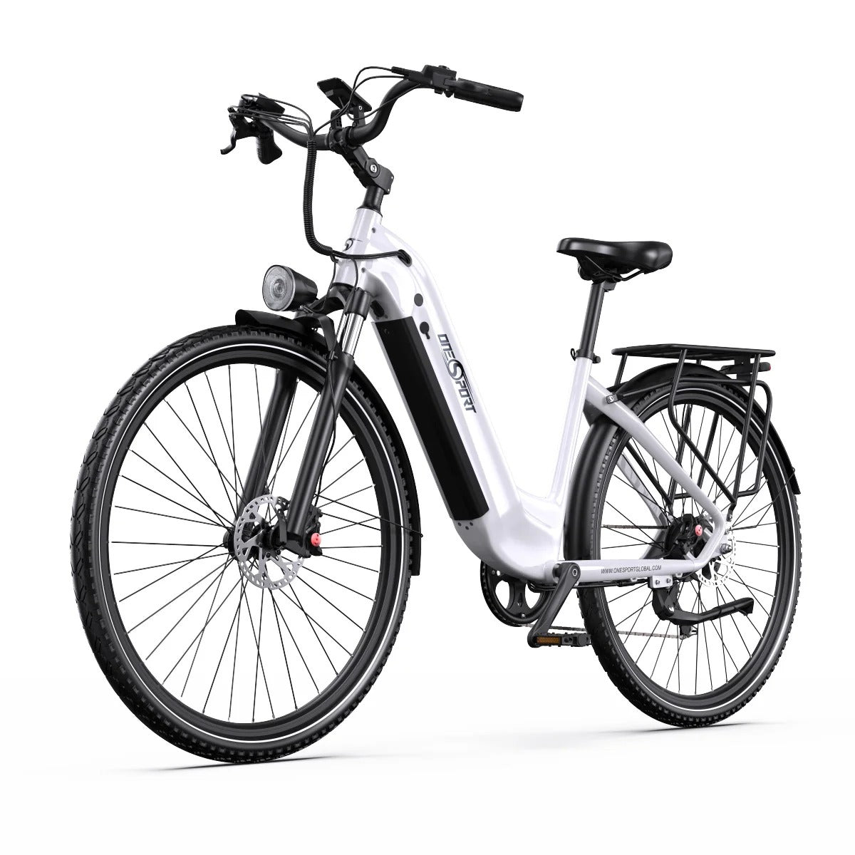 OneSport OT05 27,5" Bicicleta eléctrica urbana Motor de 250 W Batería de 36 V 18,2 Ah Aplicación de soporte