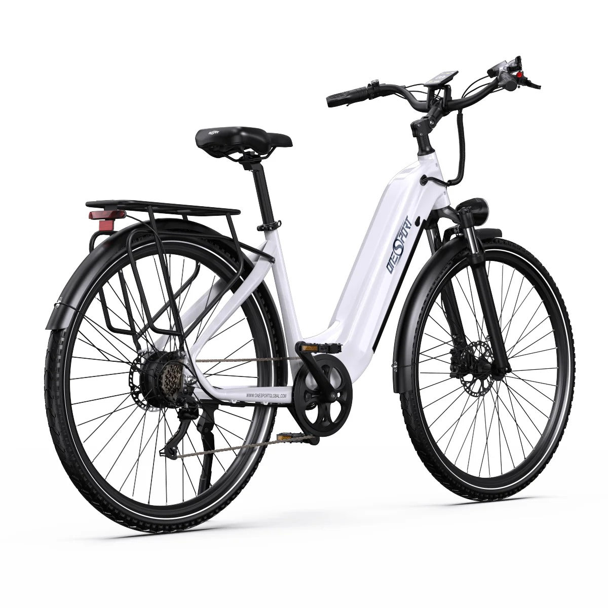OneSport OT05 27,5" Bicicleta eléctrica urbana Motor de 250 W Batería de 36 V 18,2 Ah Aplicación de soporte