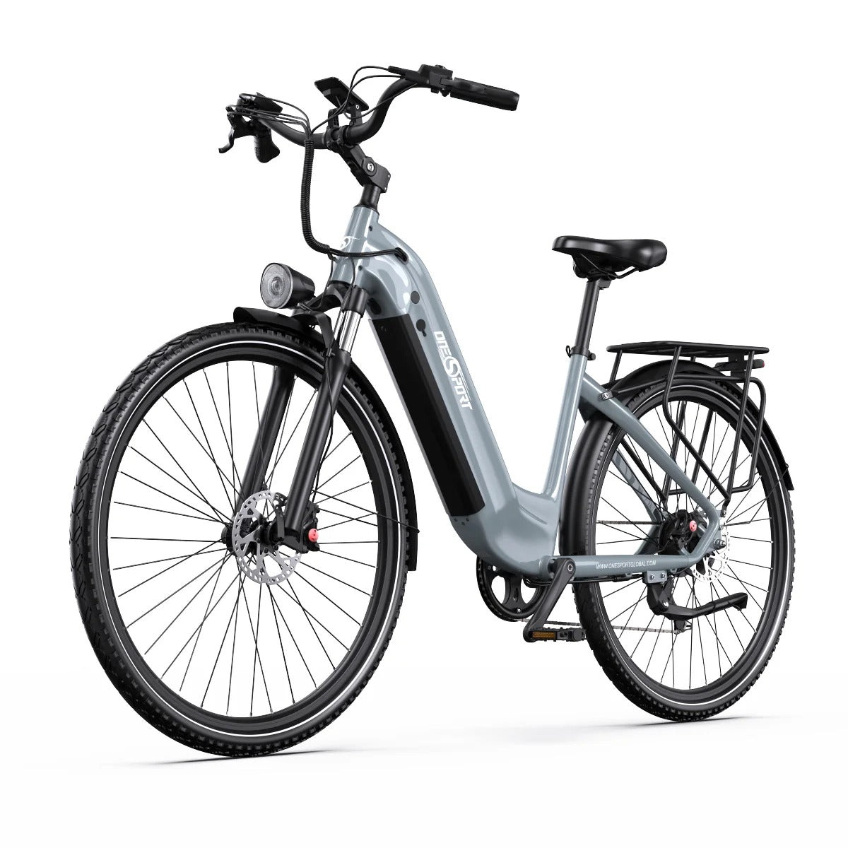 OneSport OT05 27,5" Bicicleta eléctrica urbana Motor de 250 W Batería de 36 V 18,2 Ah Aplicación de soporte