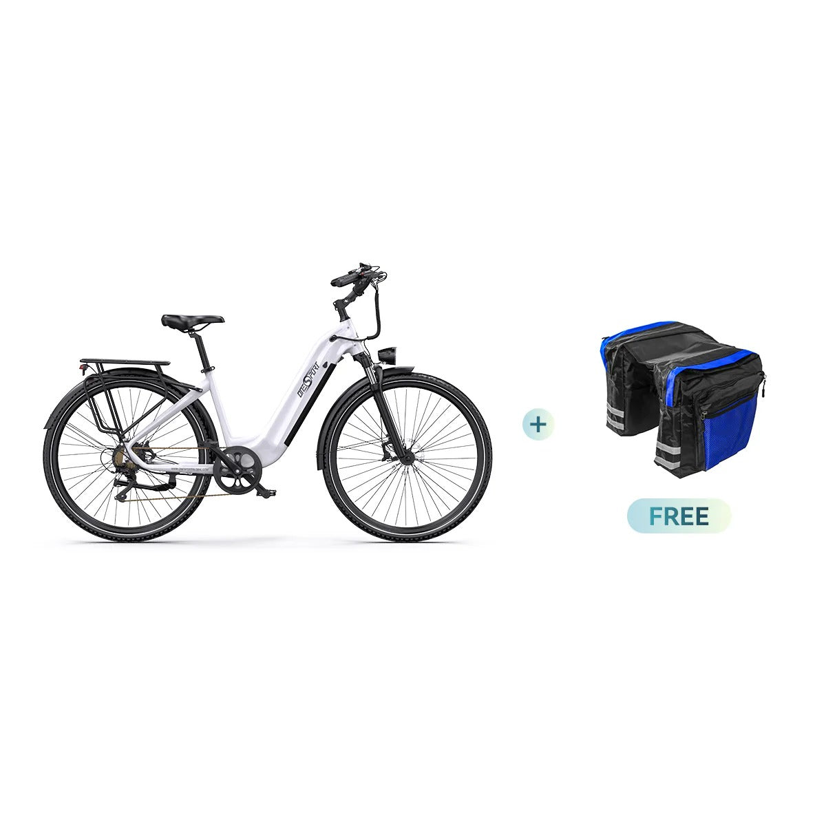 OneSport OT05 27,5" Bicicleta eléctrica urbana Motor de 250 W Batería de 36 V 18,2 Ah Aplicación de soporte