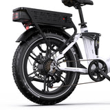 ONESPORT OT08PRO 20" Full Suspension Fat Tire Electric Bike 500W  Motor 48V 18Ah*2 Dual Battery