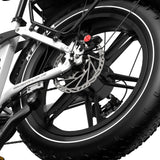 ONESPORT OT08 PRO 20" Full Suspension Fat Tire Electric Bike 500W  Motor 48V 18Ah*2 Dual Battery
