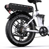 ONESPORT OT08 PRO 20" Full Suspension Fat Tire Electric Bike 500W  Motor 48V 18Ah*2 Dual Battery