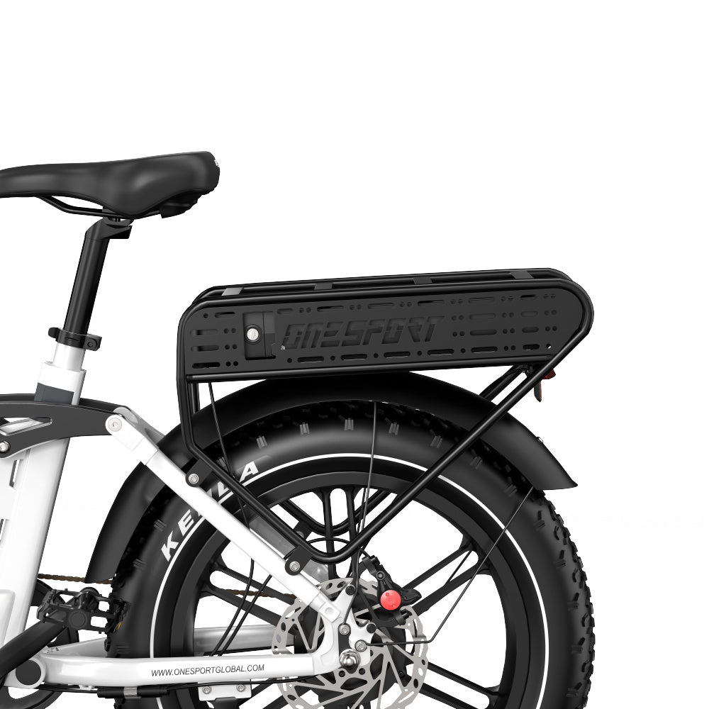 ONESPORT OT08 PRO 20" Full Suspension Fat Tire Electric Bike 500W  Motor 48V 18Ah*2 Dual Battery