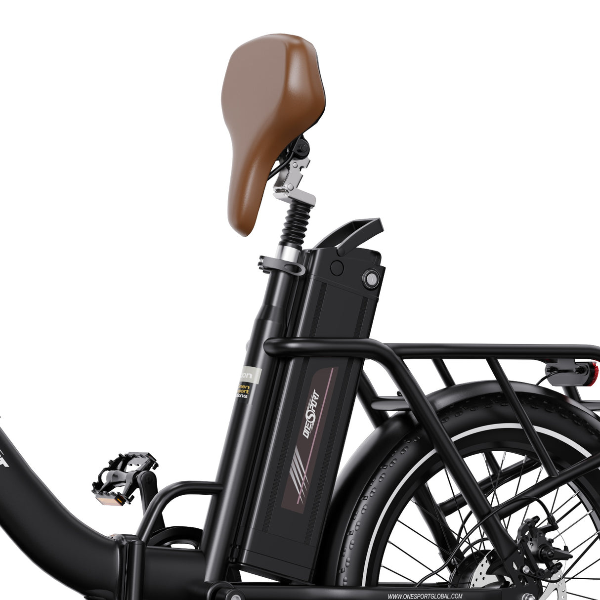 OneSport OT16-2 Bicicletta elettrica pieghevole da 20'' per pendolari Motore 250W Batteria 48V 15.6Ah Supporto APP