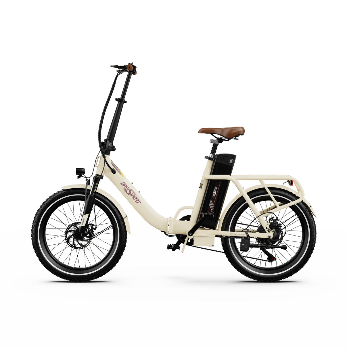 OneSport OT16-2 Bicicletta elettrica pieghevole da 20'' per pendolari Motore 250W Batteria 48V 15.6Ah Supporto APP