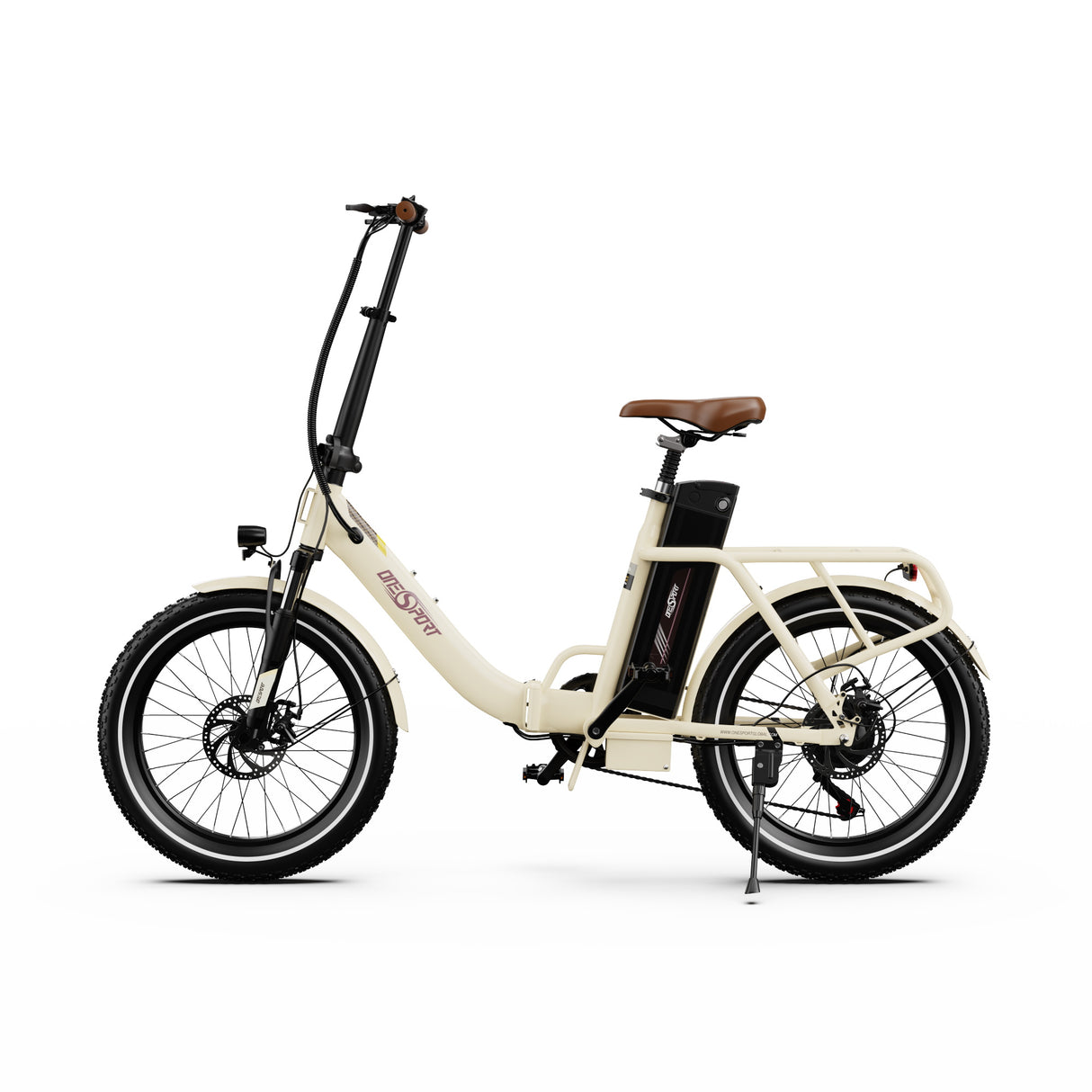 OneSport OT16-2 Bicicletta elettrica pieghevole da 20'' per pendolari Motore 250W Batteria 48V 15.6Ah Supporto APP