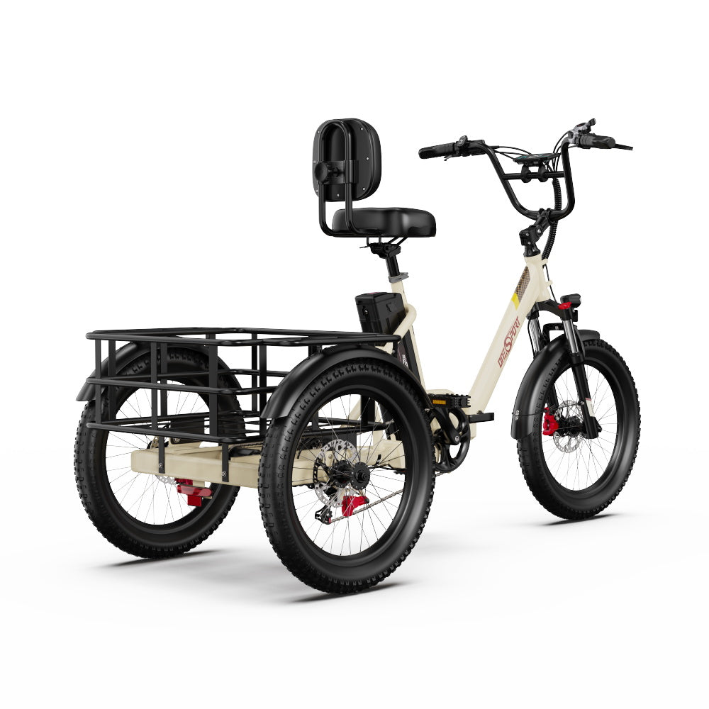 ONESPORT OT30 PRO  20" 3-Wheel Folding E-Trike 500W Motor 48V 18Ah Battery