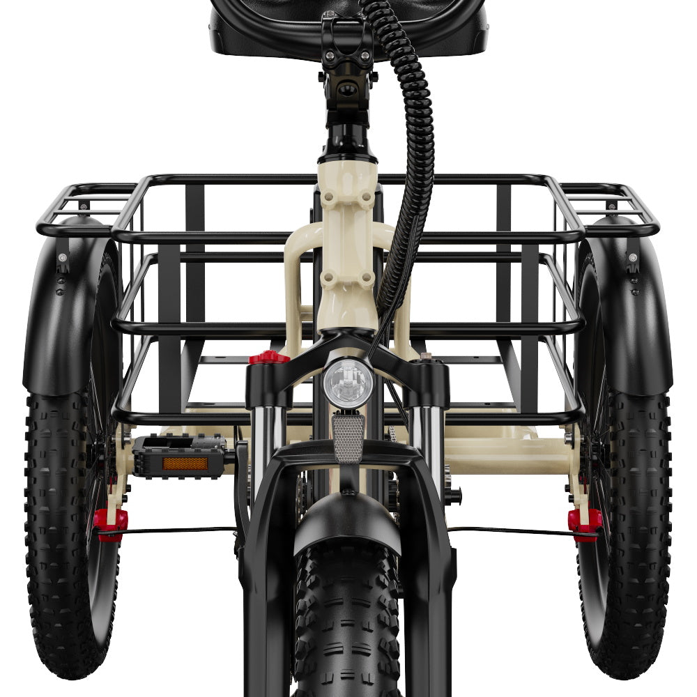 ONESPORT OT30 PRO  20" 3-Wheel Folding E-Trike 500W Motor 48V 18Ah Battery
