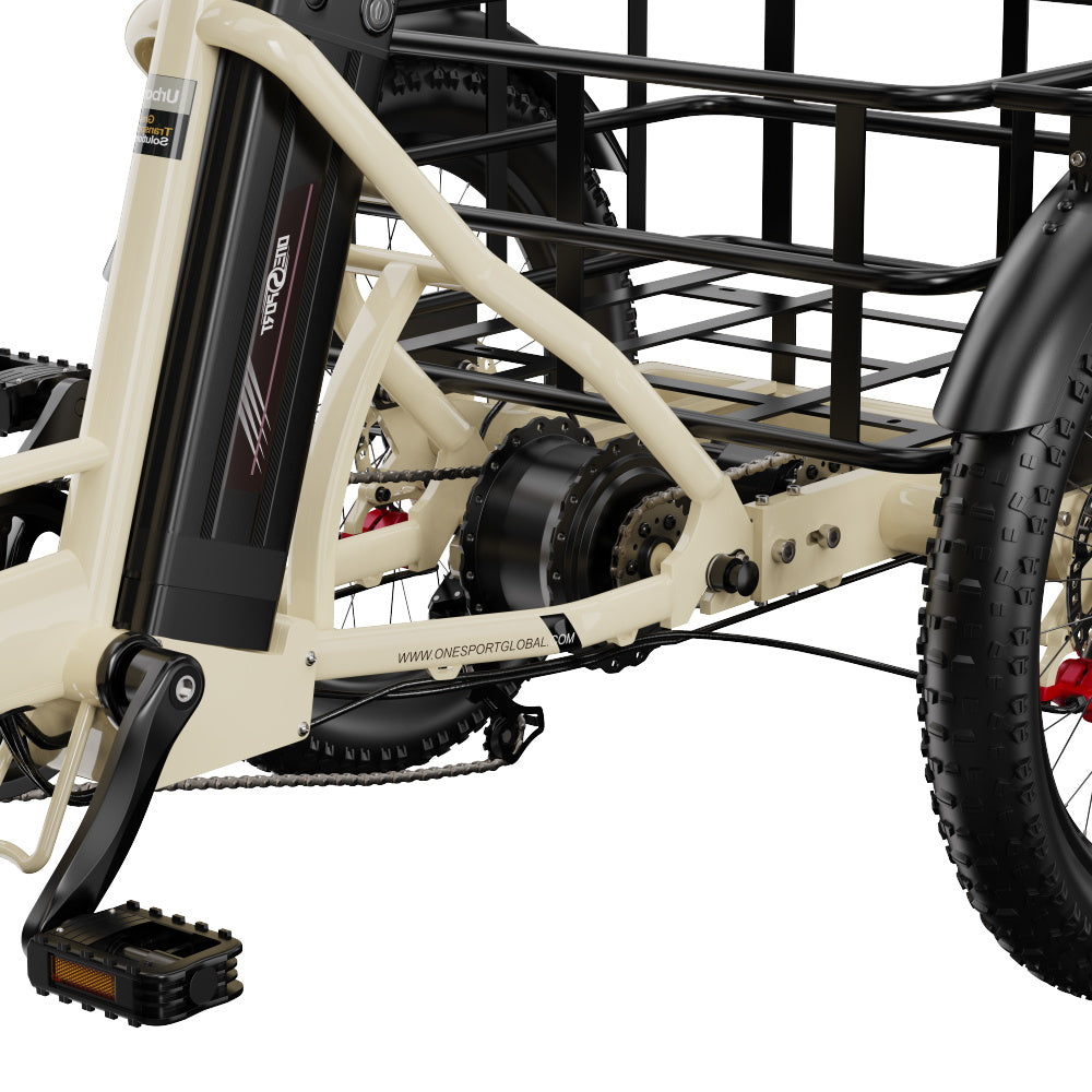 ONESPORT OT30 PRO  20" 3-Wheel Folding E-Trike 500W Motor 48V 18Ah Battery