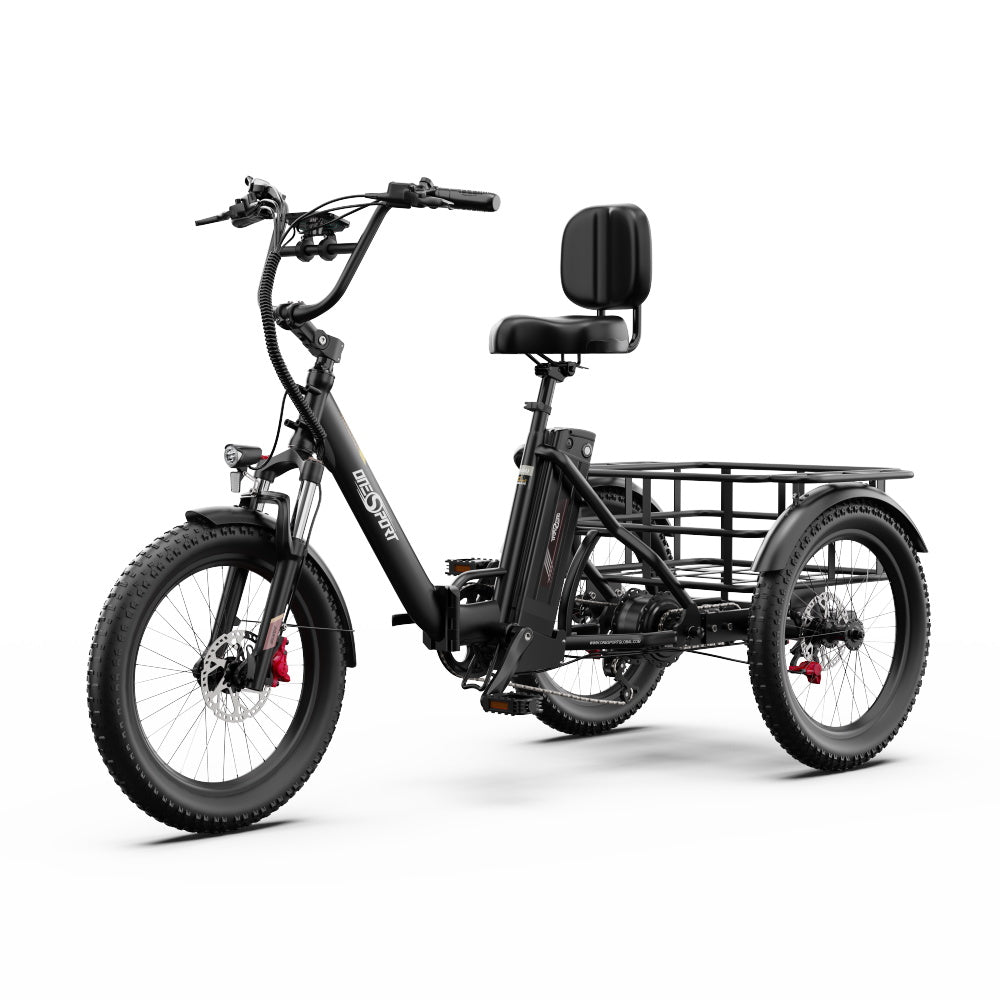 ONESPORT OT30 PRO  20" 3-Wheel Folding E-Trike 500W Motor 48V 18Ah Battery