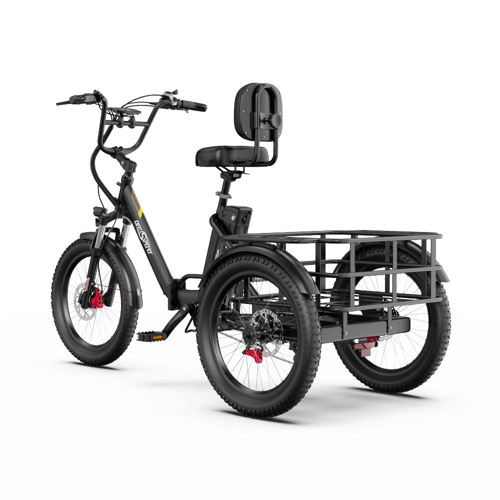 ONESPORT OT30 PRO  20" 3-Wheel Folding E-Trike 500W Motor 48V 18Ah Battery