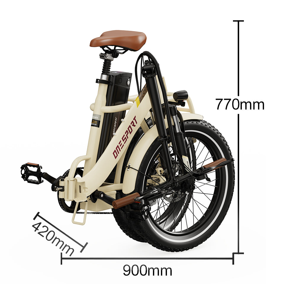 ONESPORT OT16 PRO 20" Folding E-Bike 250W Motor 48V 17Ah Battery