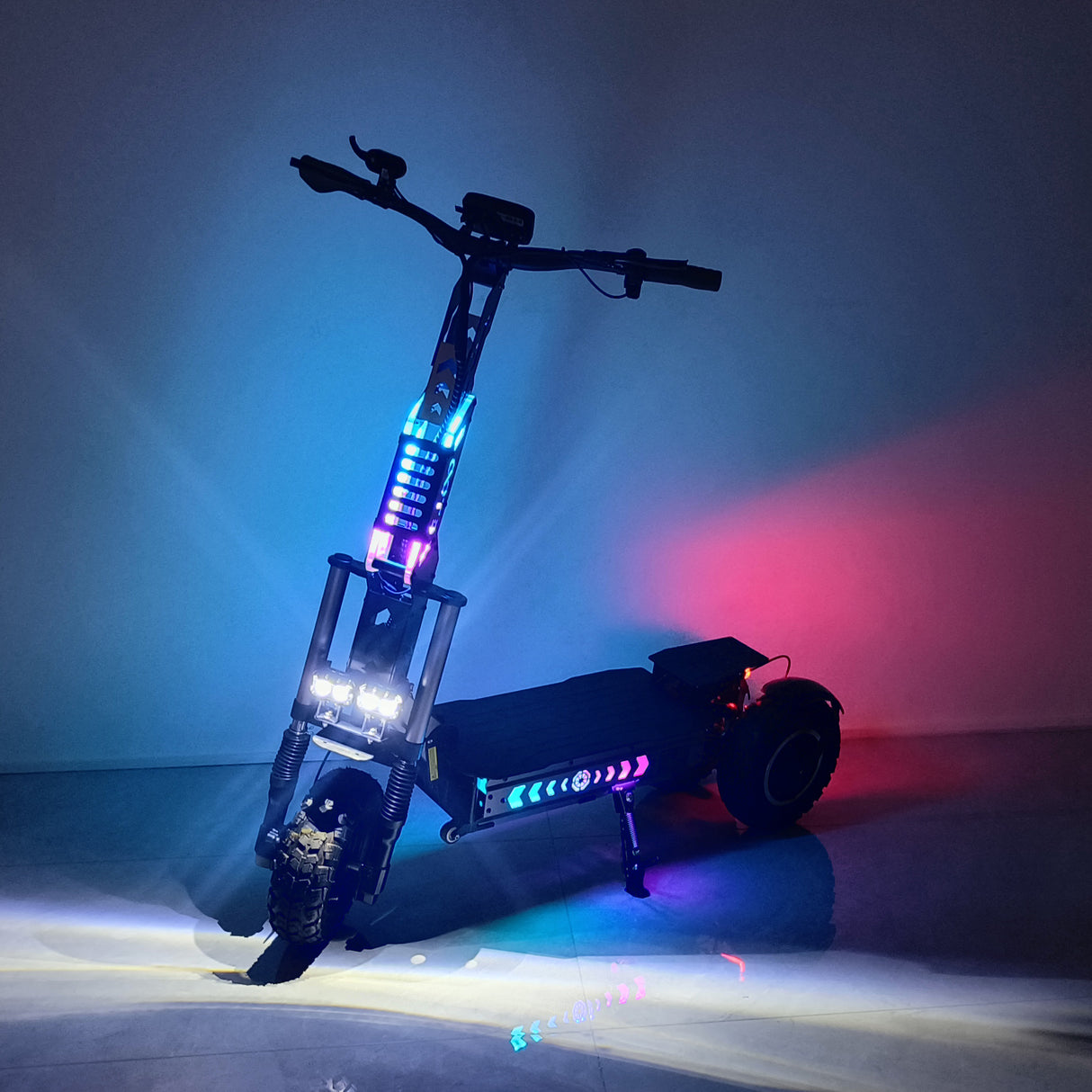 OOTD T30 13" All-Terrain 3-Wheel Scooter Electric Scooter 1600W*2 Dual Motor 60V 31.2Ah Battery
