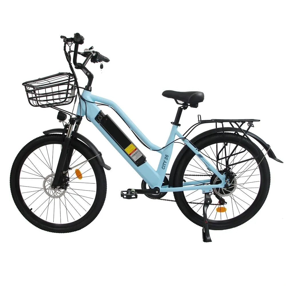 ORLMS CITY BIKE 26" Step-through E-Bike For Women 500W Motor 48V 15AH Battery