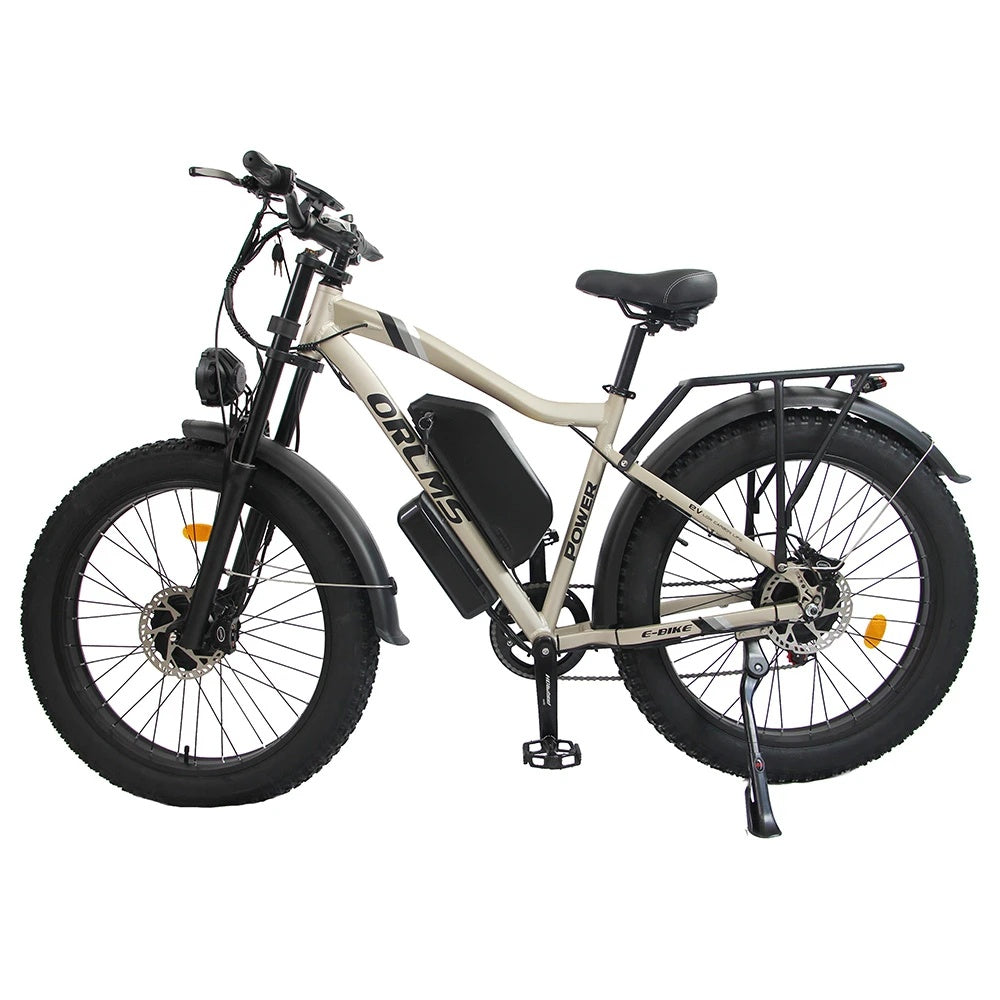 ORLMS MX500 26" Fat Tire Mountain Electric Bike 2000W Dual Motor 52V 25Ah Battery