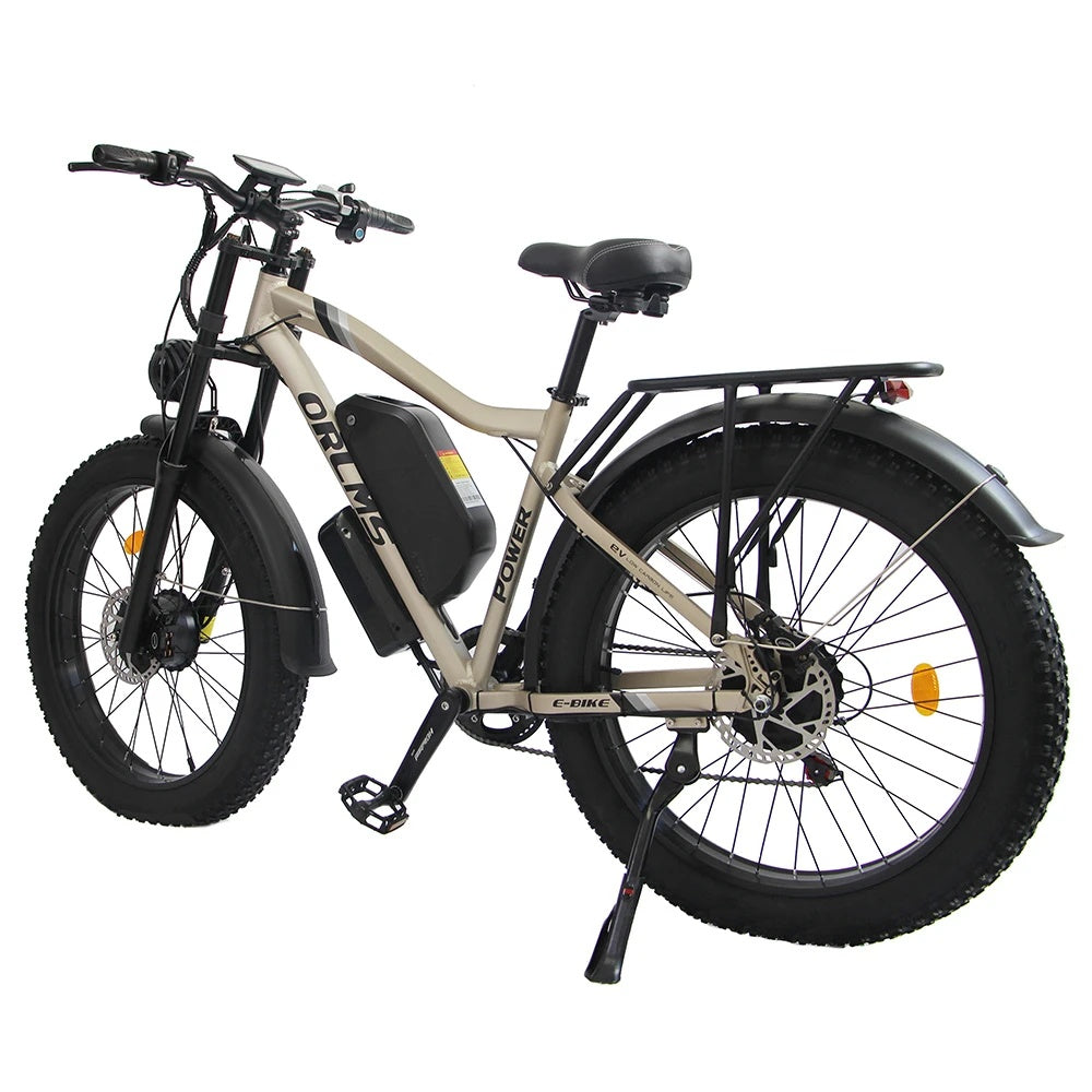 ORLMS MX500 26" Fat Tire Mountain Electric Bike 2000W Dual Motor 52V 25Ah Battery