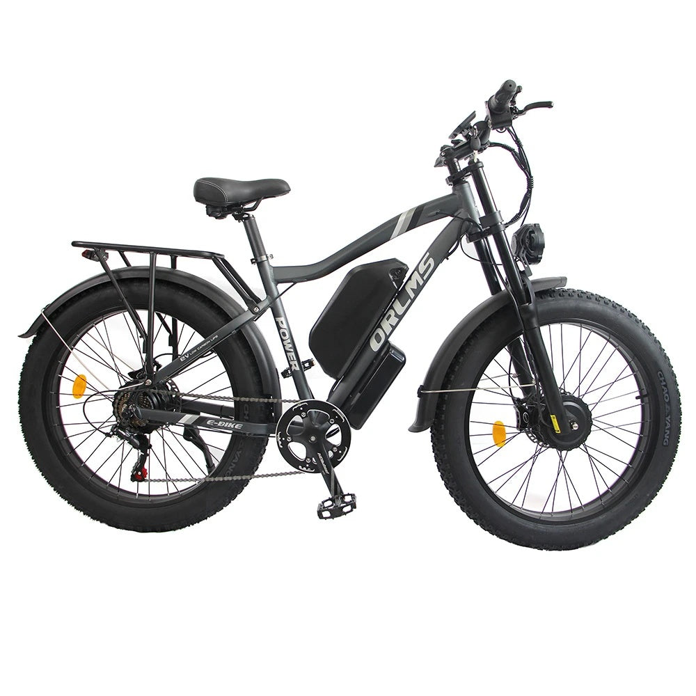 ORLMS MX500 26" Fat Tire Mountain Electric Bike 2000W Dual Motor 52V 25Ah Battery