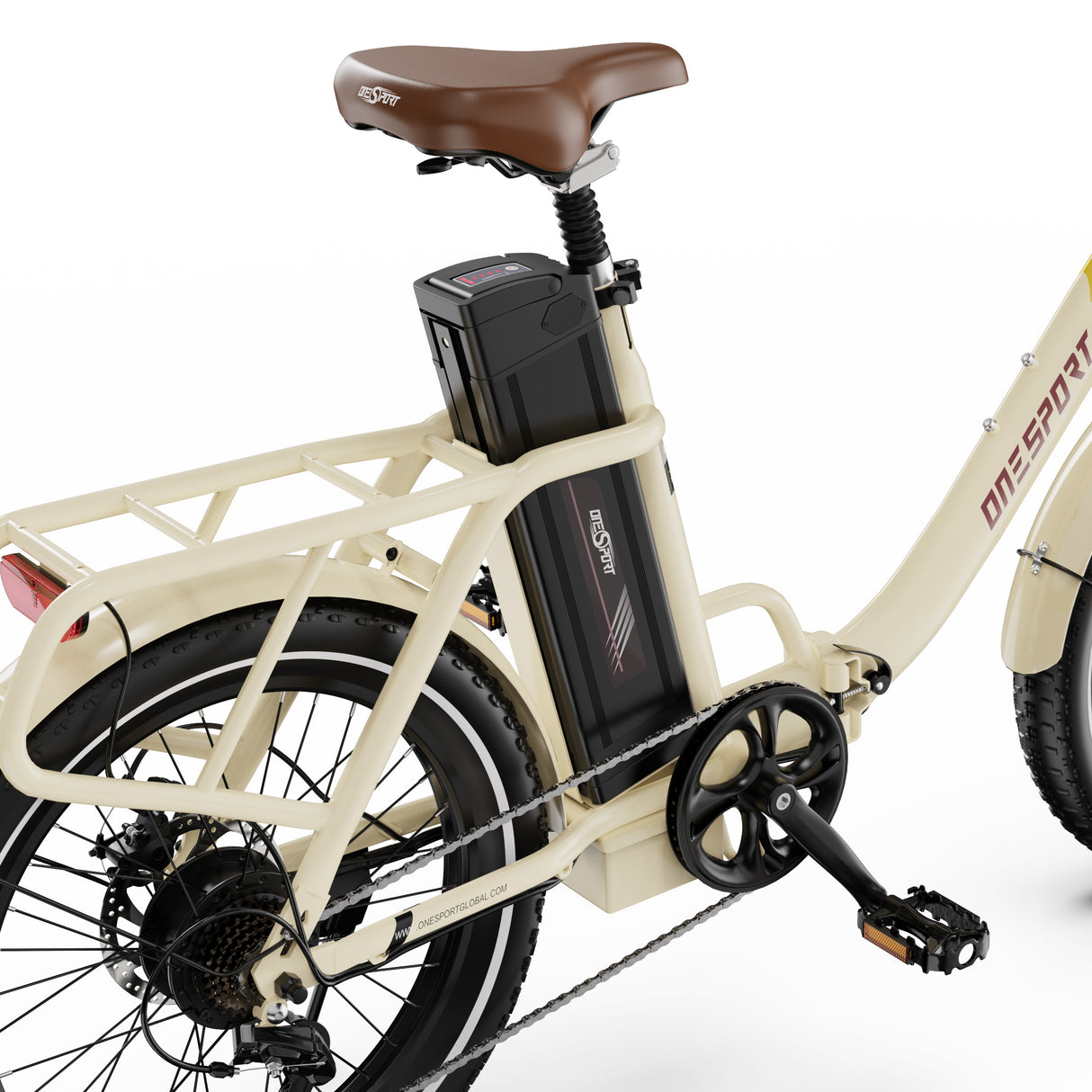 ONESPORT OT16-2 20" Folding Electric Commuter Bike 250W Motor 48V 17Ah Battery Support APP