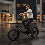 OneSport OT16-2 Bicicleta eléctrica plegable de 20 pulgadas, motor de 250 W, batería de 48 V y 15,6 Ah, compatible con aplicación