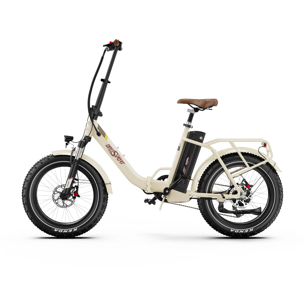 OneSport OT16-2 Bicicleta eléctrica plegable de 20 pulgadas, motor de 250 W, batería de 48 V y 15,6 Ah, compatible con aplicación