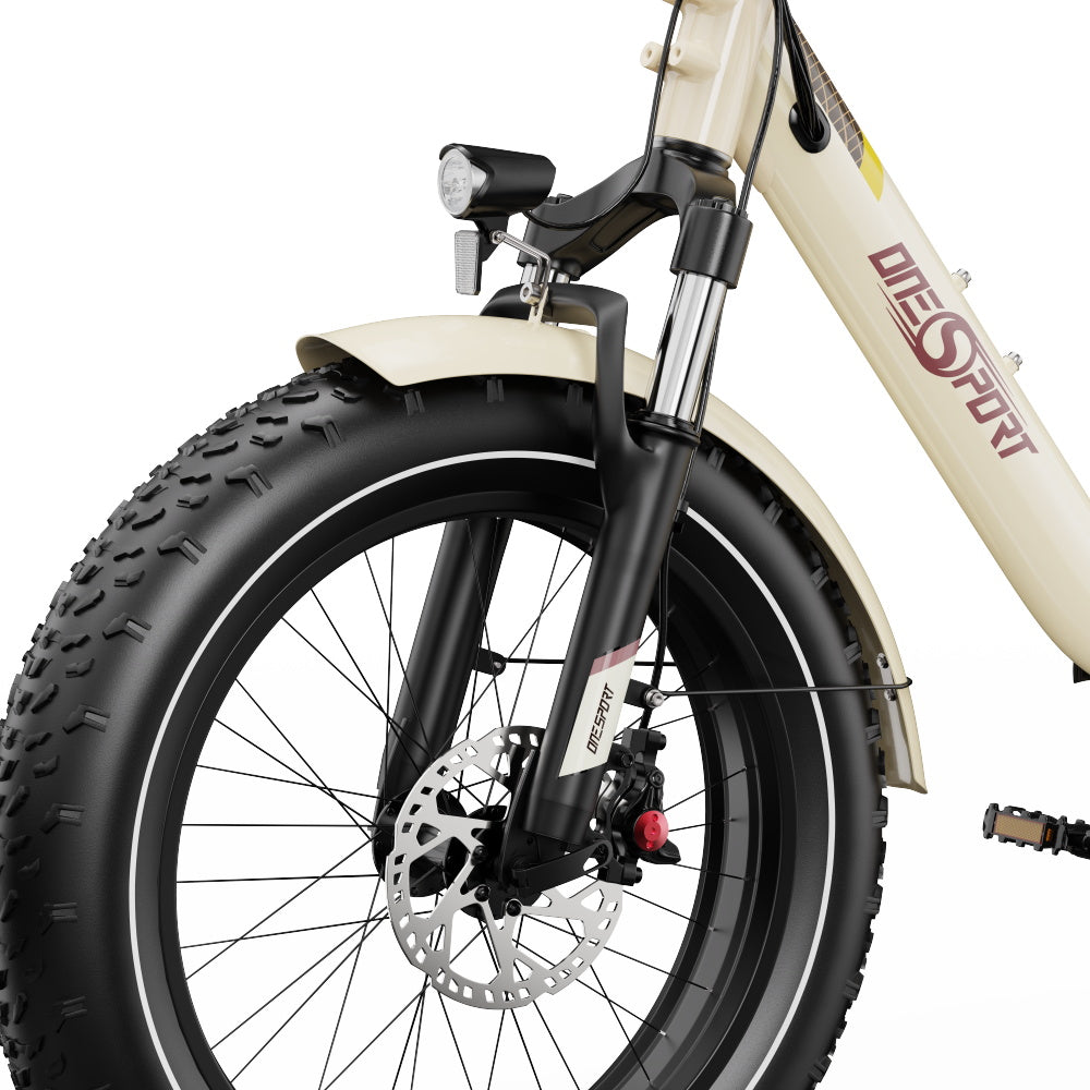 OneSport OT16-2 Bicicleta eléctrica plegable de 20 pulgadas, motor de 250 W, batería de 48 V y 15,6 Ah, compatible con aplicación