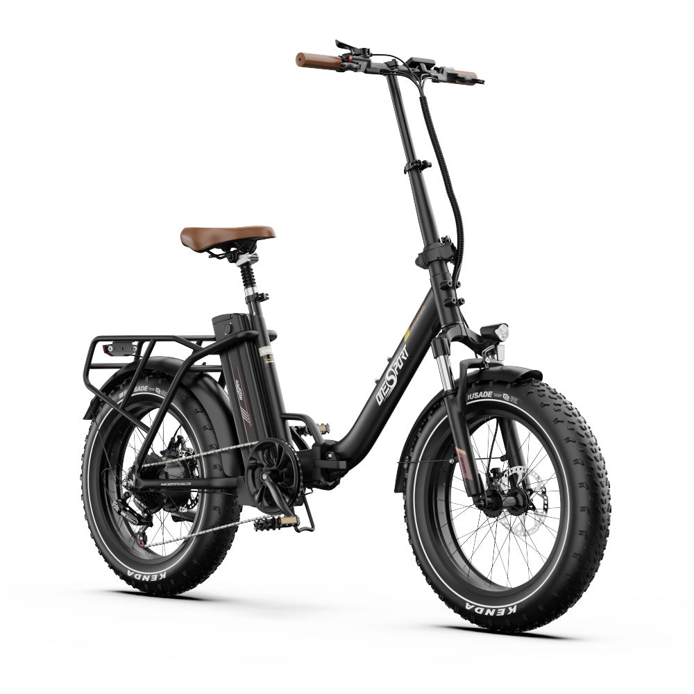 OneSport OT16-2 Bicicleta eléctrica plegable de 20 pulgadas, motor de 250 W, batería de 48 V y 15,6 Ah, compatible con aplicación