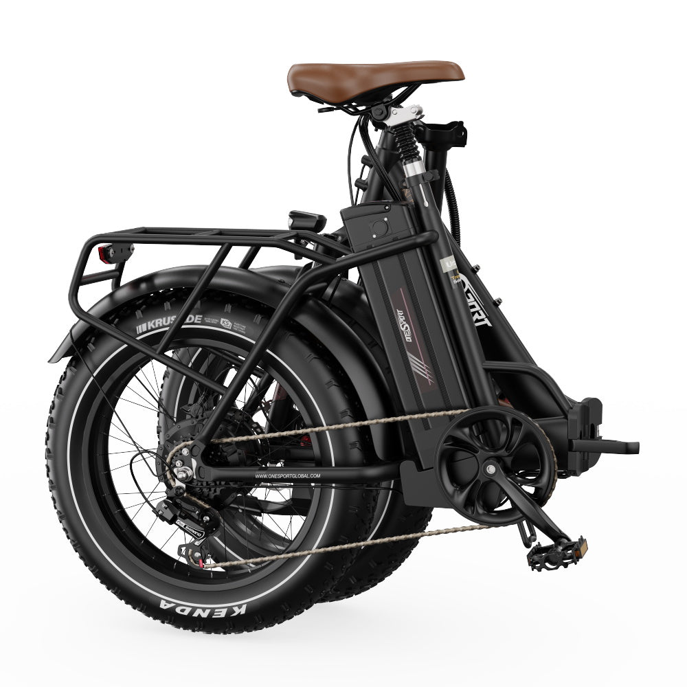 OneSport OT16-2 Bicicleta eléctrica plegable de 20 pulgadas, motor de 250 W, batería de 48 V y 15,6 Ah, compatible con aplicación